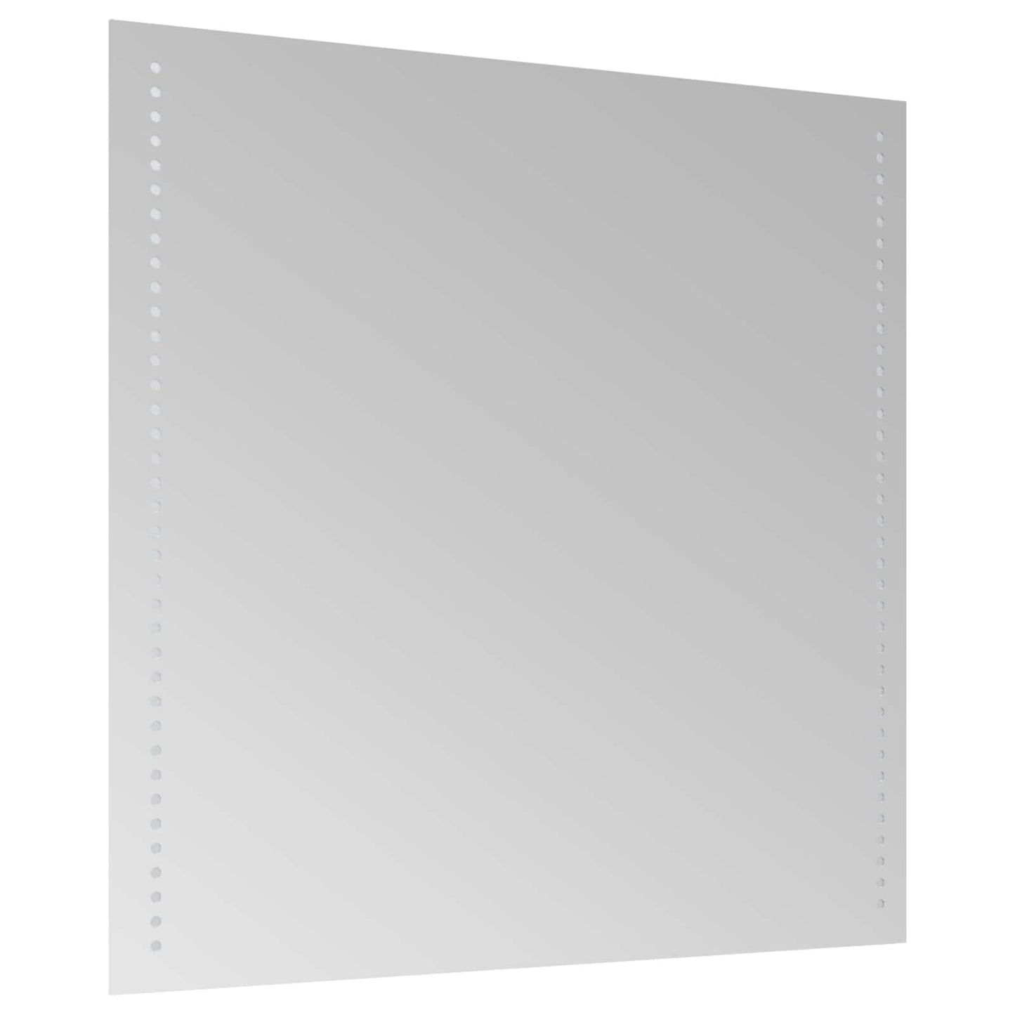 LED Badevindu med speil Gjennomsiktig 60 x 60 cm herdet glass