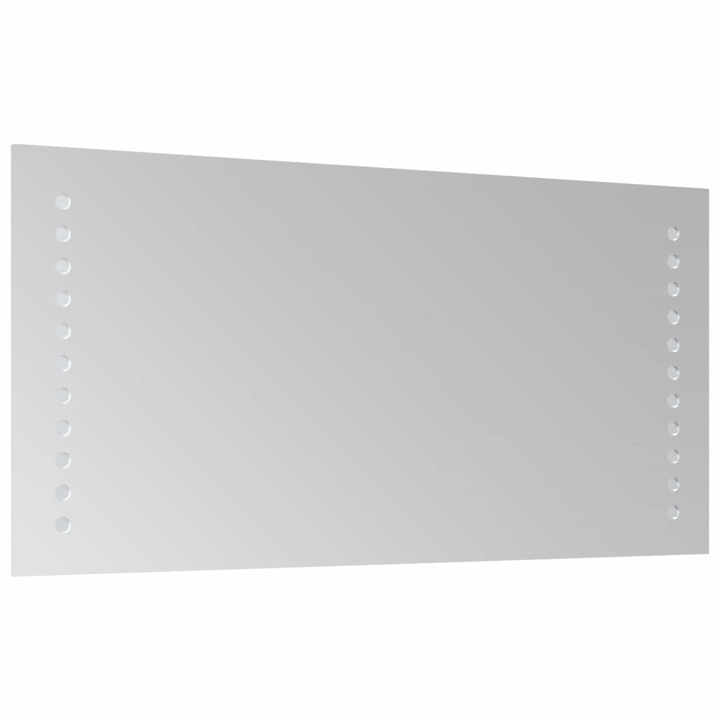 LED Badevindu Gjennomsiktig 40 x 20 cm herdet glass Rektangulær