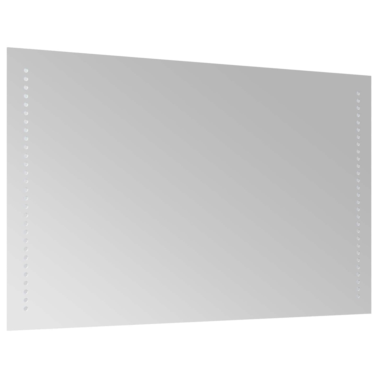 LED Badevindu Gjennomsiktig 80 x 50 cm herdet glass Rektangulær
