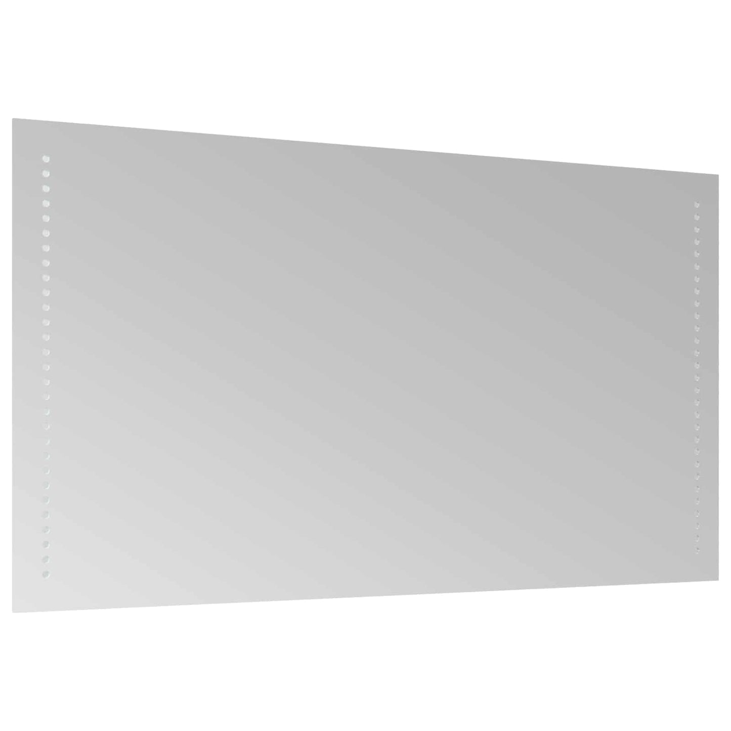 LED Badevindu Gjennomsiktig 90 x 50 cm herdet glass Rektangulær