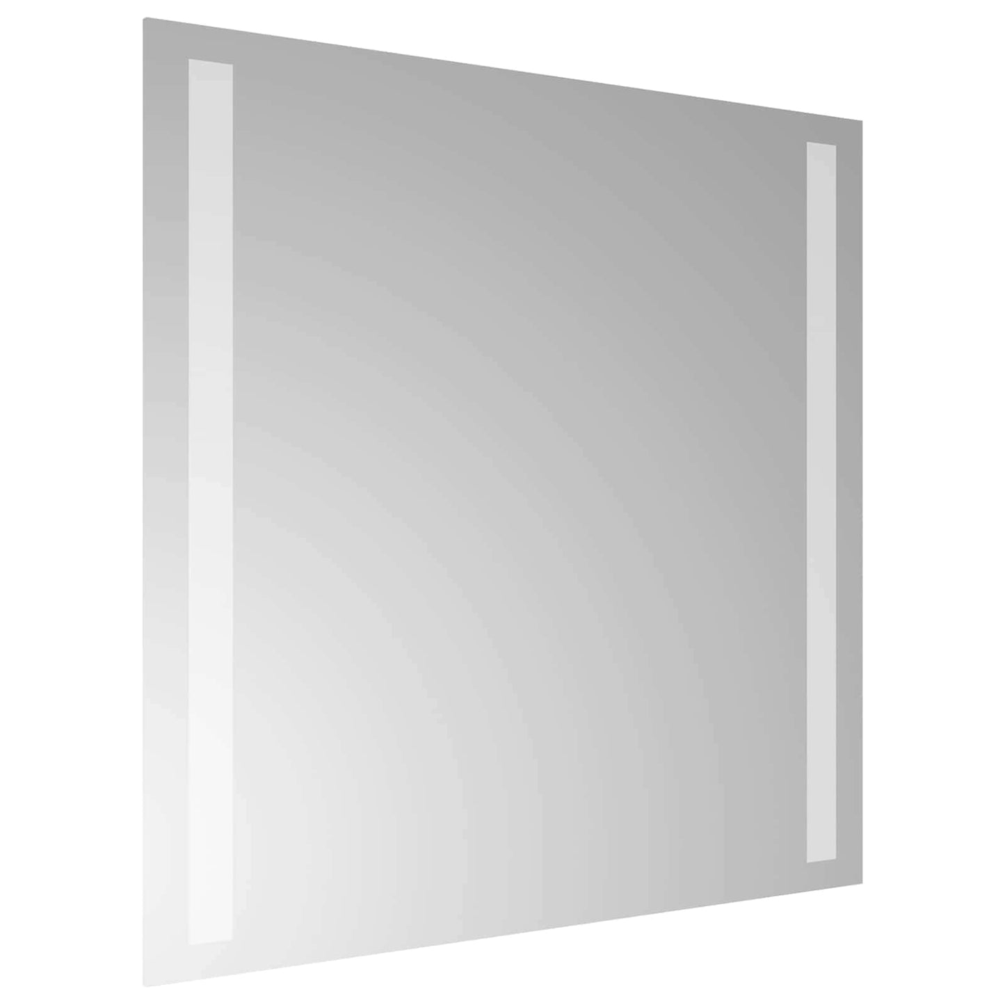 LED Badevindu med speil Gjennomsiktig 40 x 40 cm herdet glass