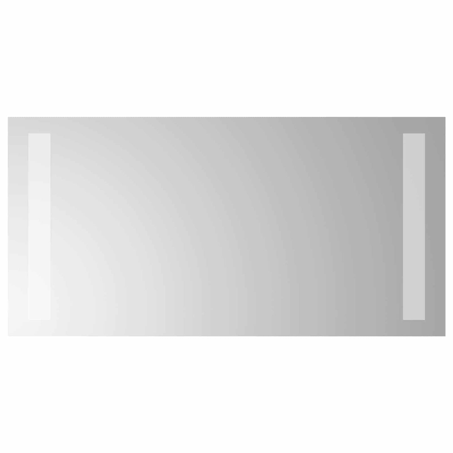 LED Badevindu med speil Gjennomsiktig 40 x 20 cm herdet glass