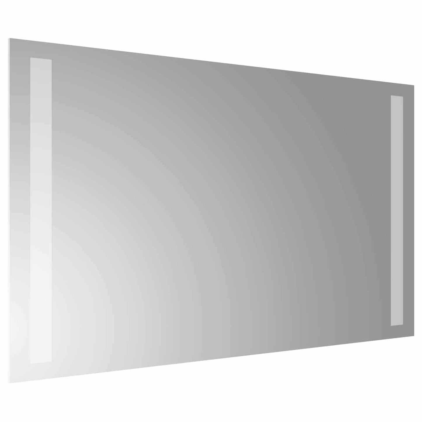 LED Badevindu med speil Gjennomsiktig 50 x 30 cm herdet glass