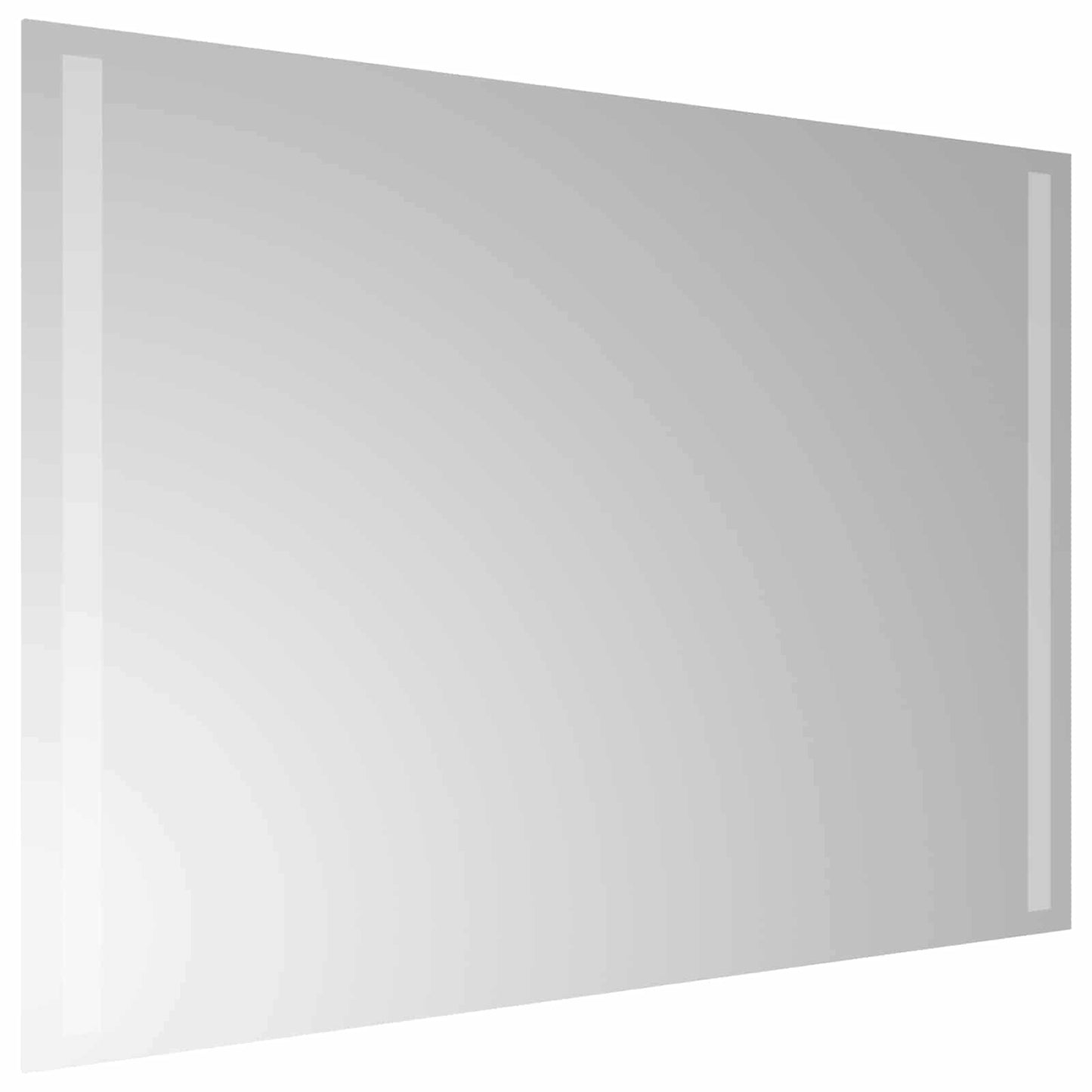 LED Badevindu med speil Gjennomsiktig 70 x 50 cm herdet glass