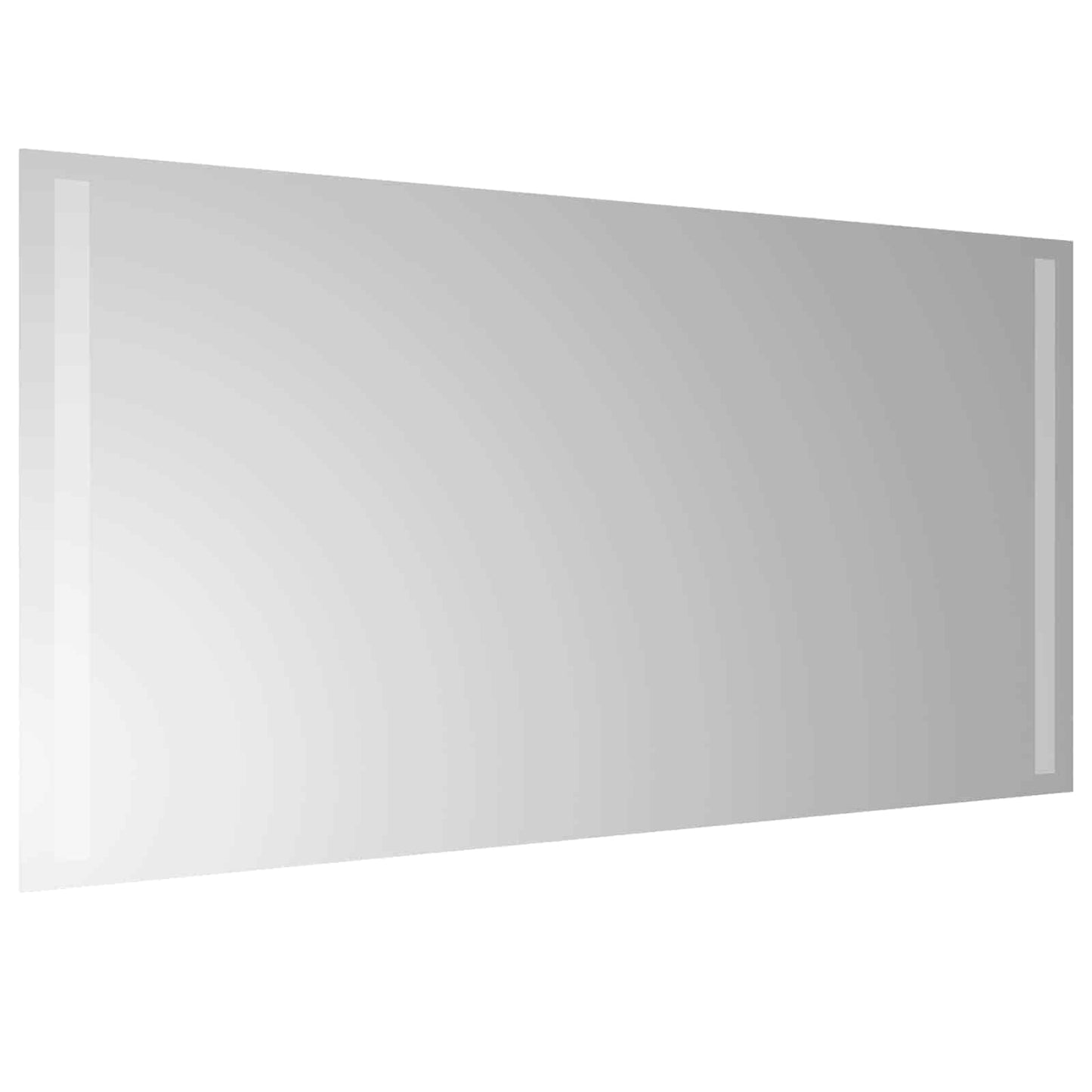 LED Badevindu med speil Gjennomsiktig 80 x 40 cm herdet glass