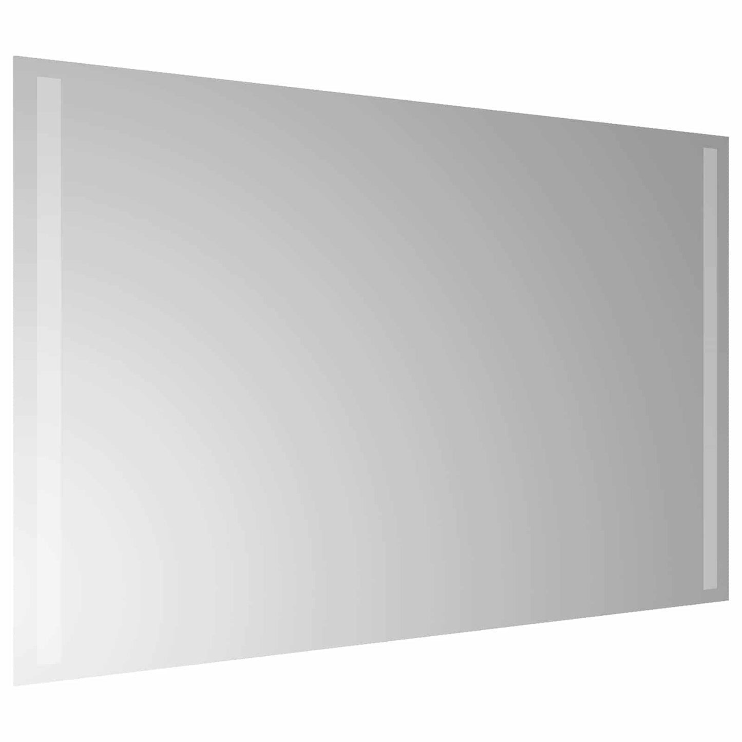 LED Badevindu med speil Gjennomsiktig 80 x 50 cm herdet glass