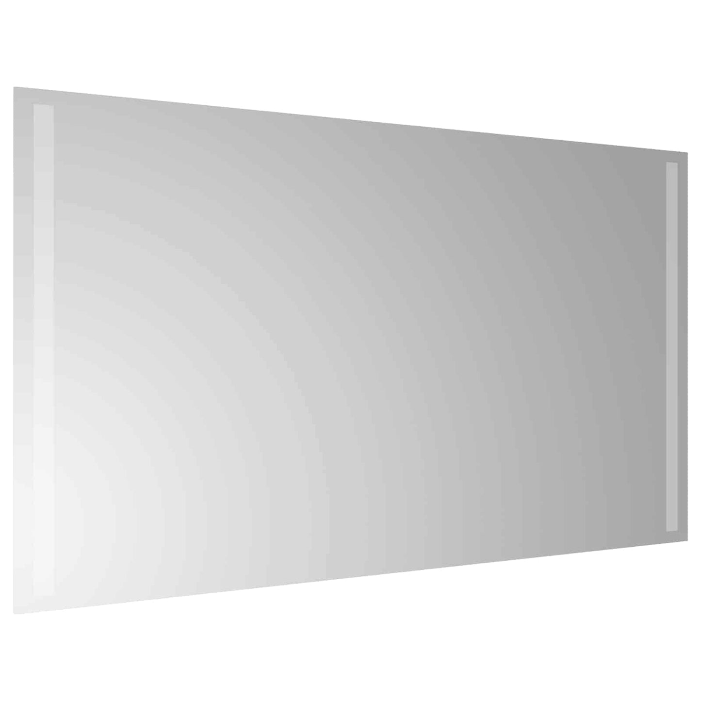 LED Badevindu med speil Gjennomsiktig 90 x 50 cm herdet glass