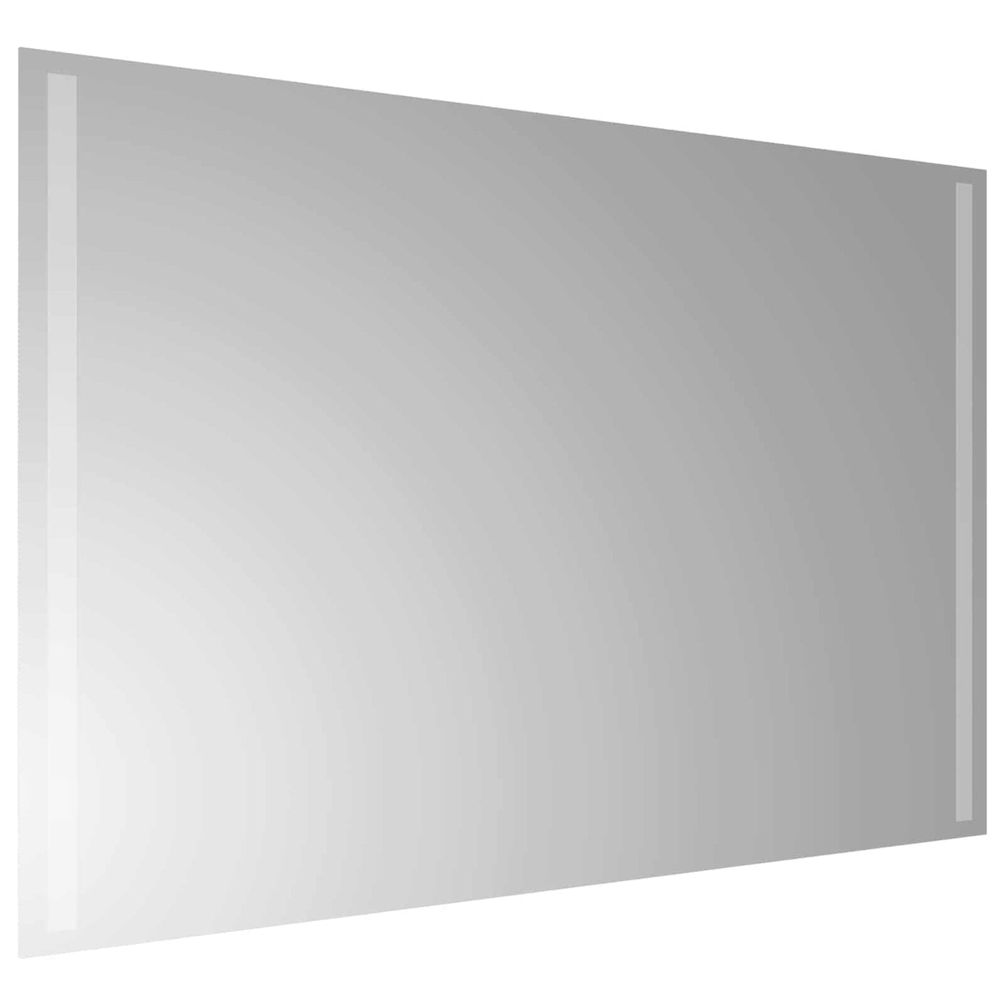 LED Badevindu med speil Gjennomsiktig 90 x 60 cm herdet glass