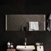 LED Badevindu med speil Gjennomsiktig 100 x 40 cm herdet glass