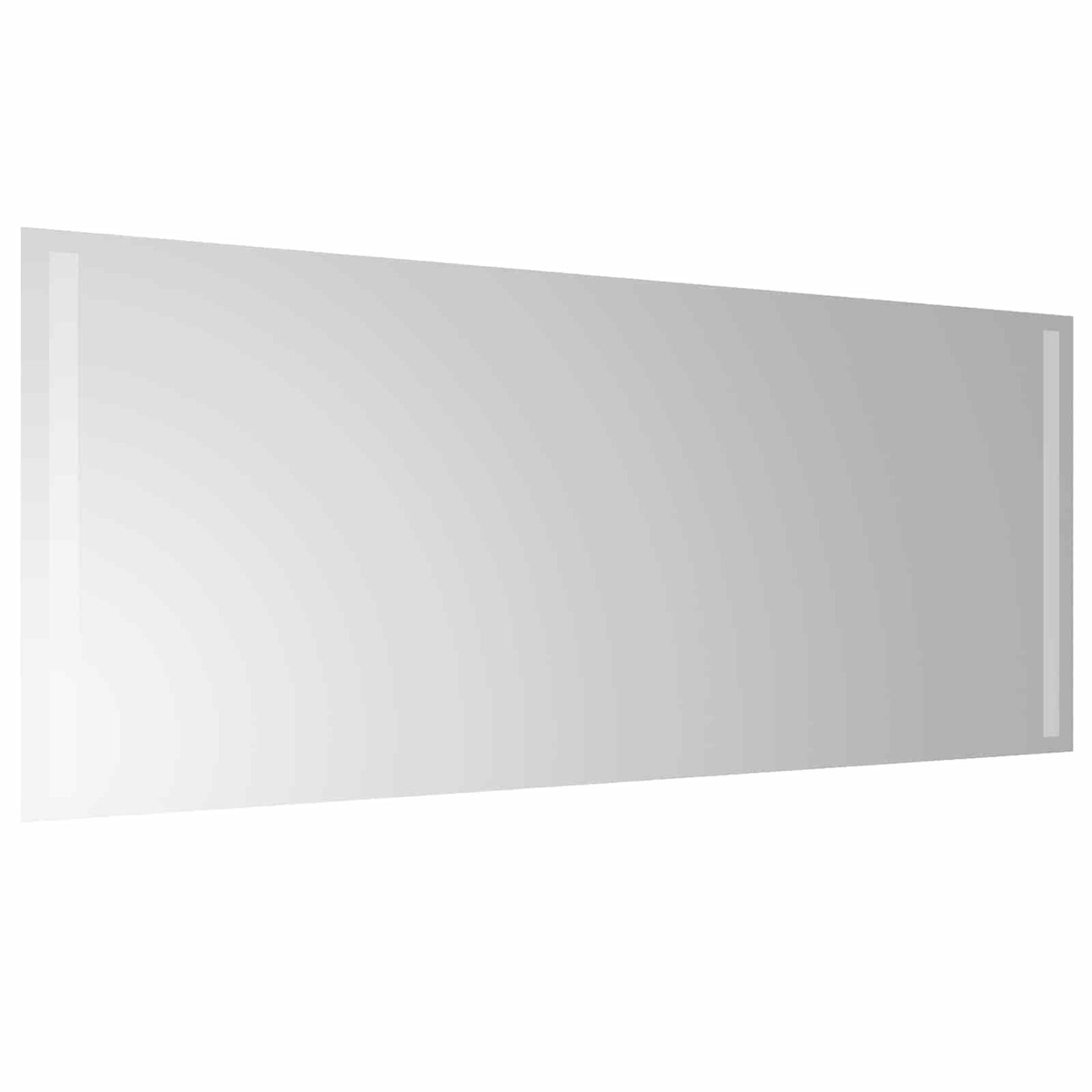 LED Badevindu med speil Gjennomsiktig 100 x 40 cm herdet glass