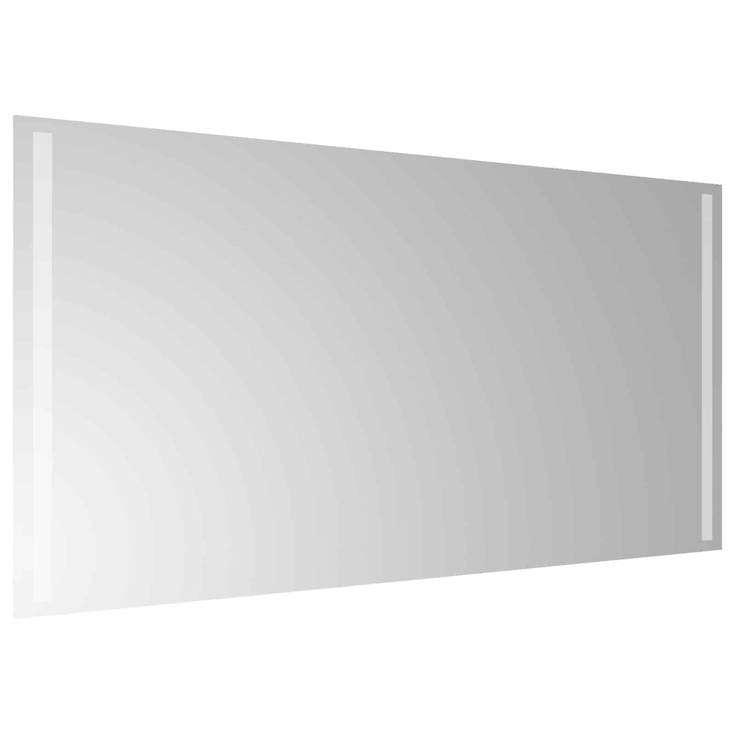 LED Badevindu med speil Gjennomsiktig 100 x 60 cm herdet glass