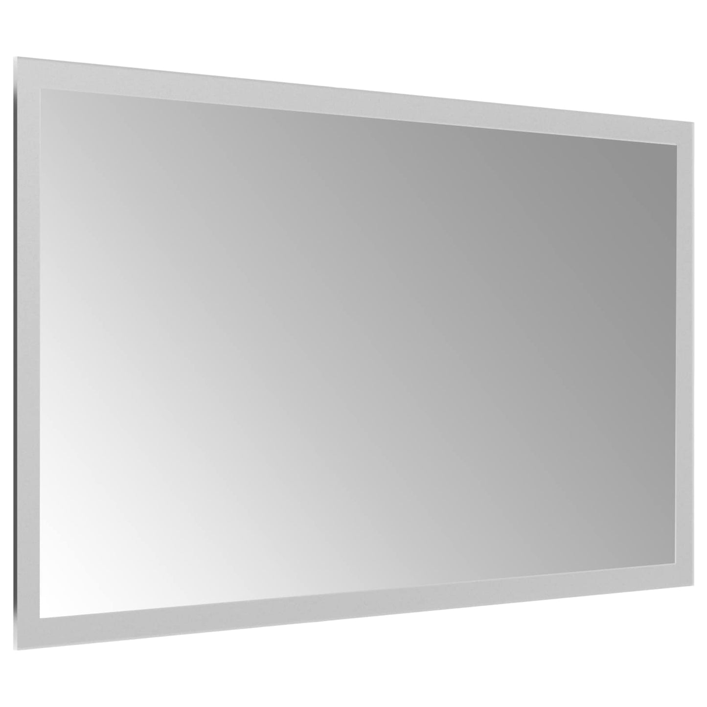 LED Badevindu med speil Gjennomsiktig 50 x 30 cm herdet glass