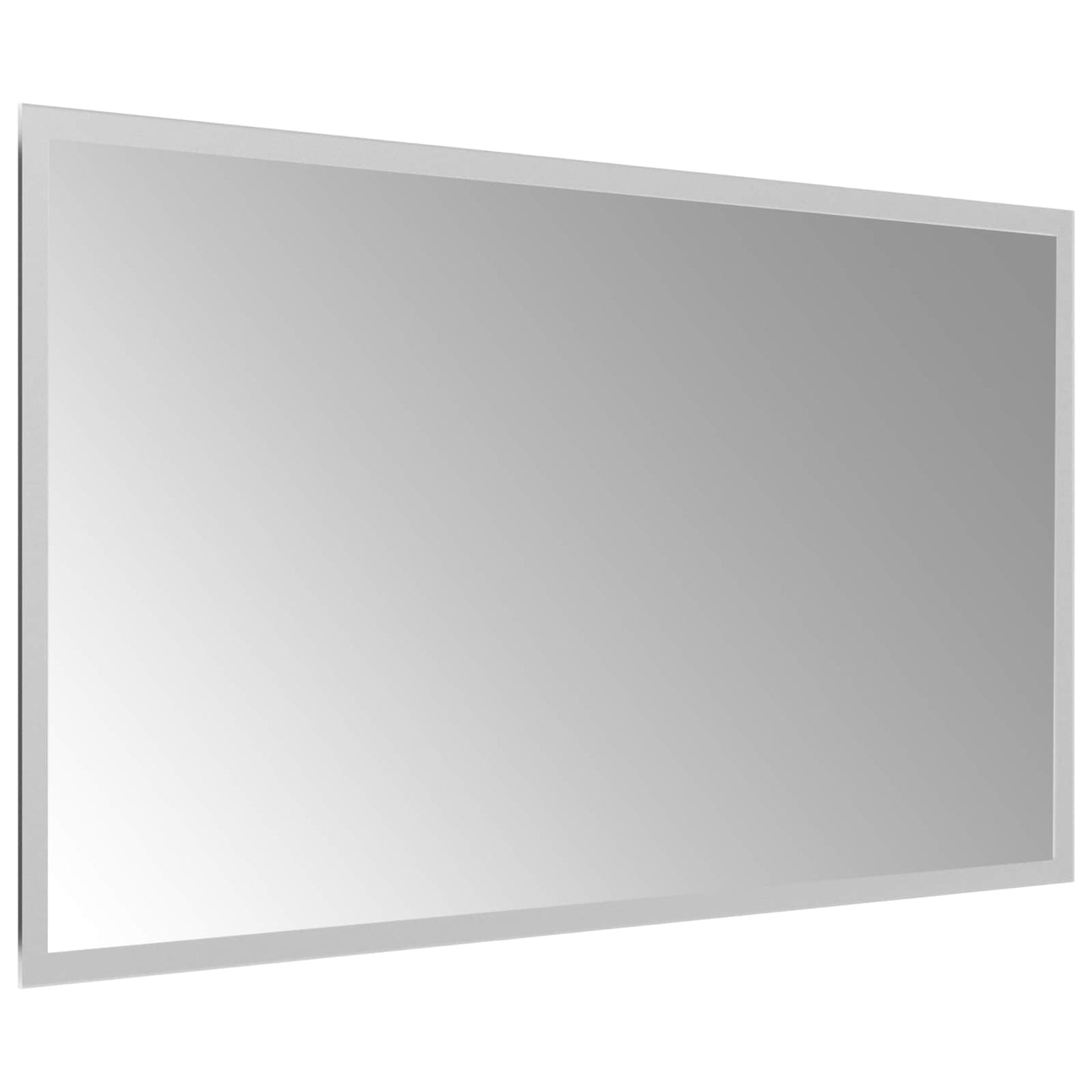 LED Badevindu med speil Gjennomsiktig 70 x 40 cm herdet glass