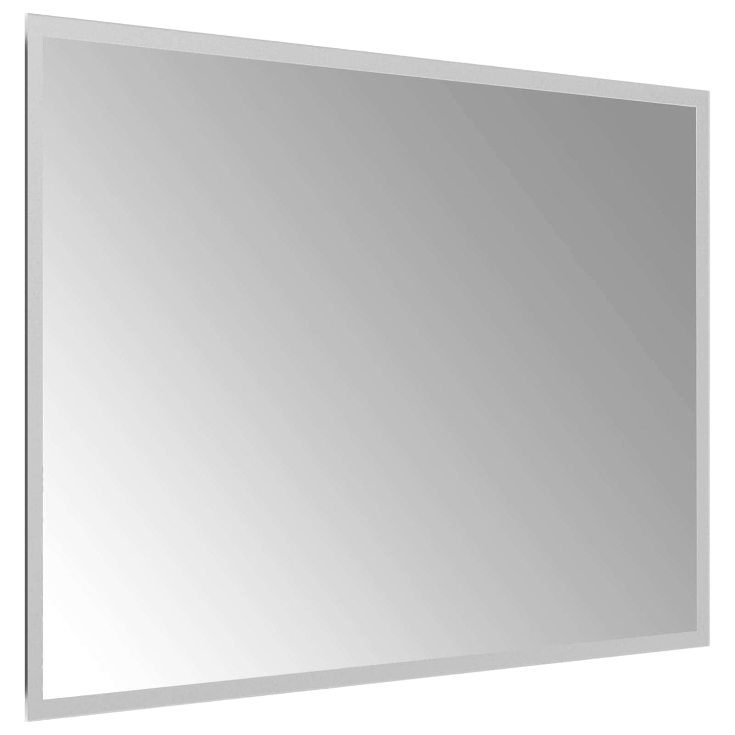 LED Badevindu med speil Gjennomsiktig 70 x 50 cm herdet glass