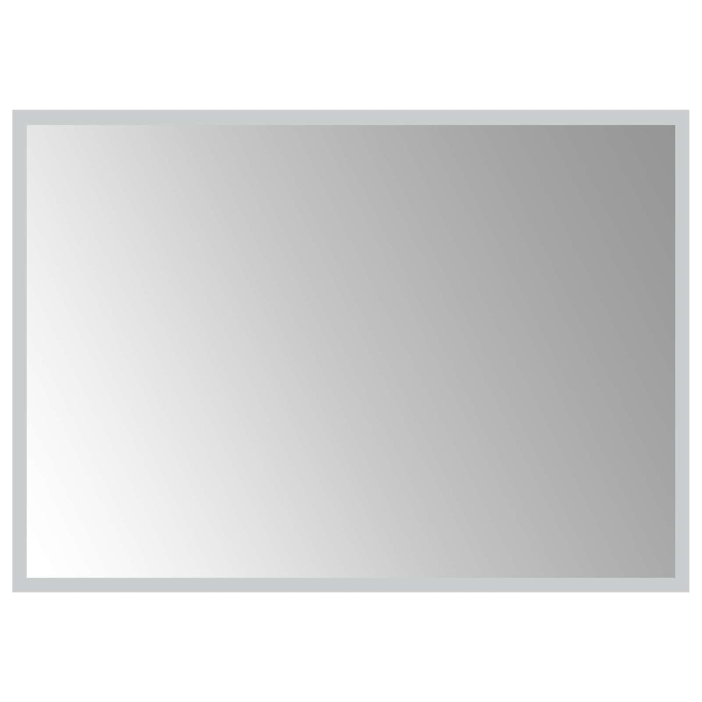 LED Badevindu med speil Gjennomsiktig 70 x 50 cm herdet glass