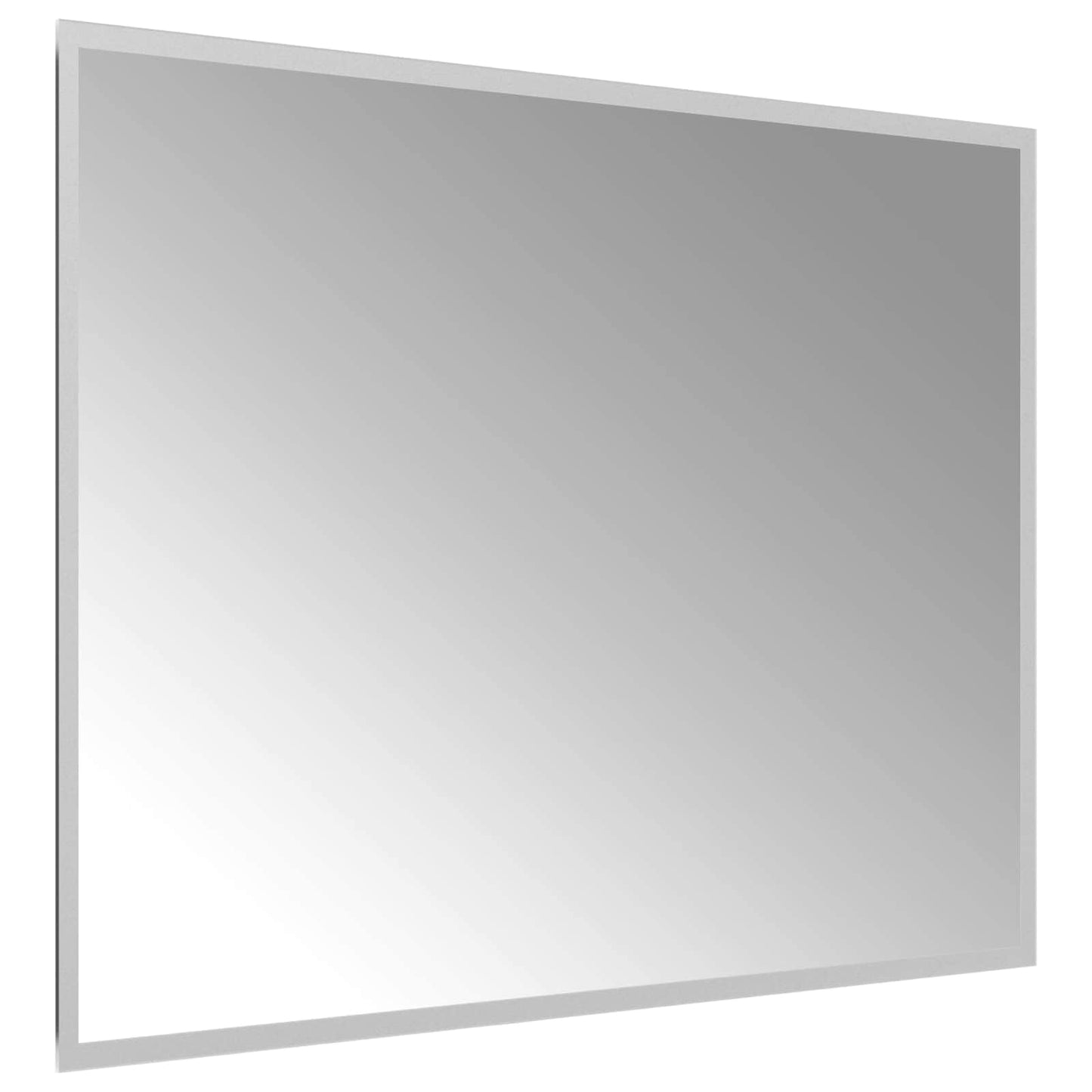 LED Badevindu med speil Gjennomsiktig 80 x 60 cm herdet glass