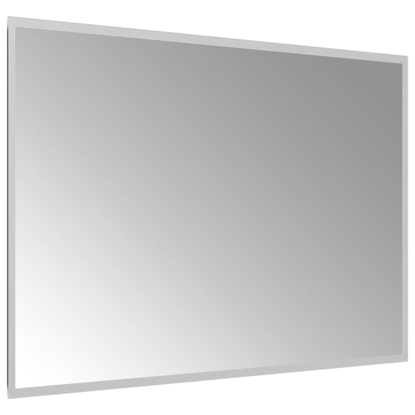 LED Badevindu med speil Gjennomsiktig 90 x 60 cm herdet glass