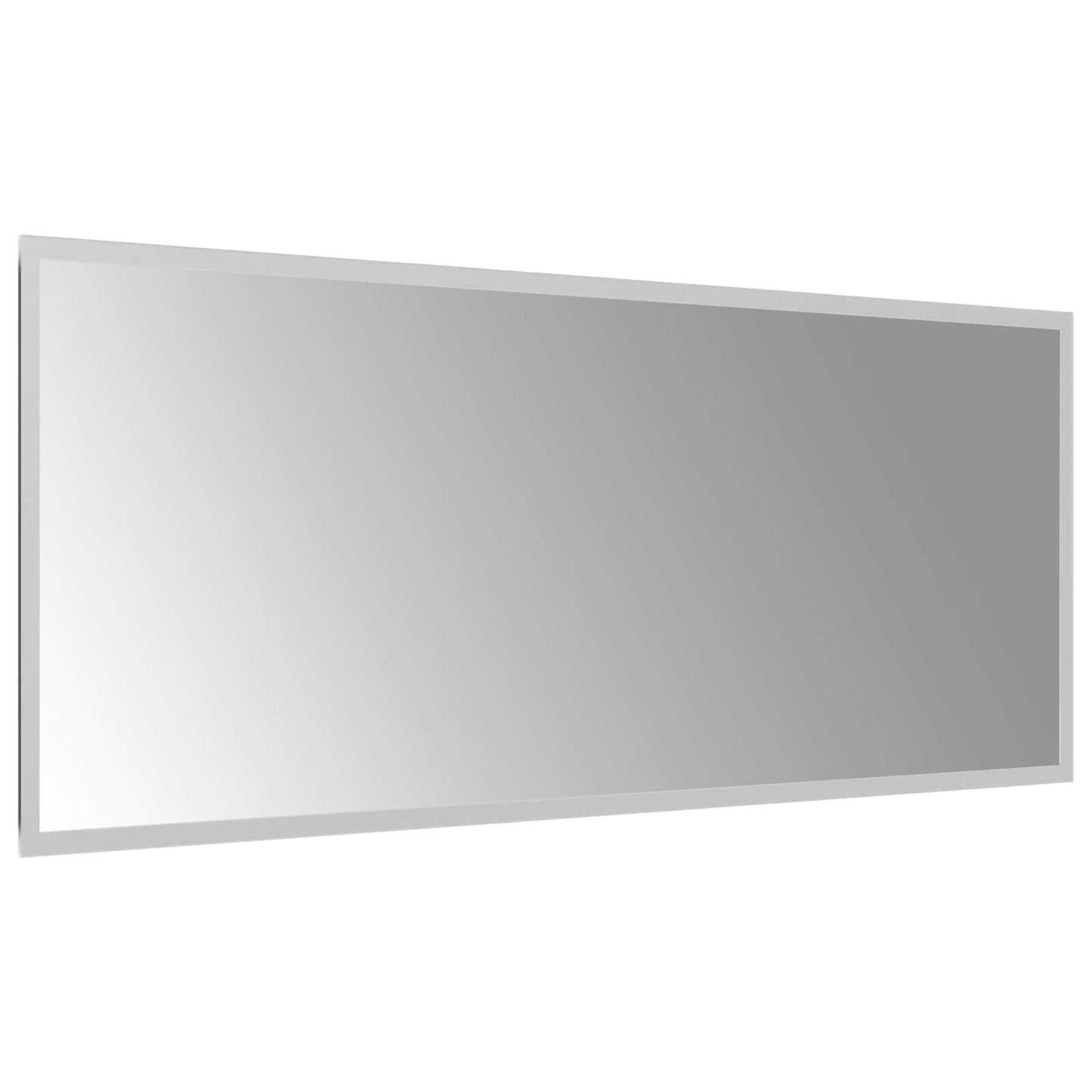 LED Badevindu med speil Gjennomsiktig 100 x 40 cm herdet glass