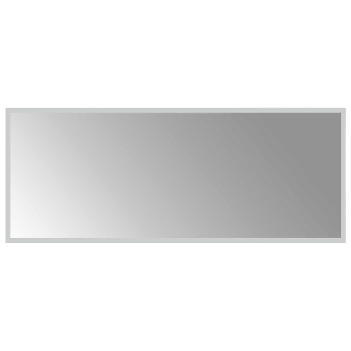 LED Badevindu med speil Gjennomsiktig 100 x 40 cm herdet glass