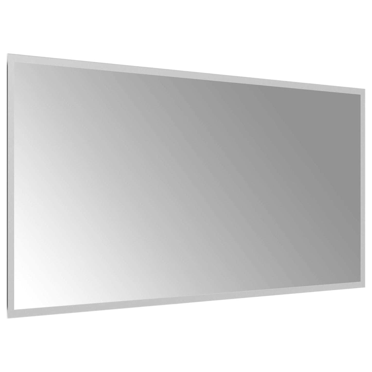 LED Badevindu med speil Gjennomsiktig 100 x 50 cm herdet glass