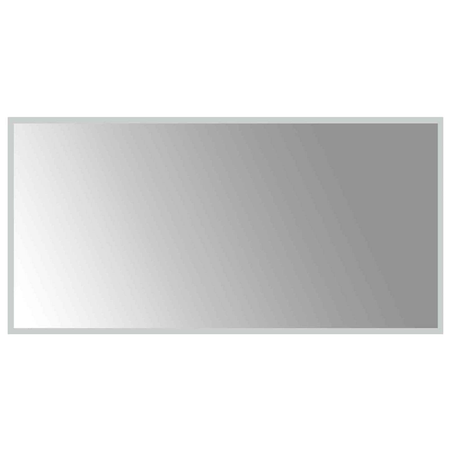LED Badevindu med speil Gjennomsiktig 100 x 50 cm herdet glass