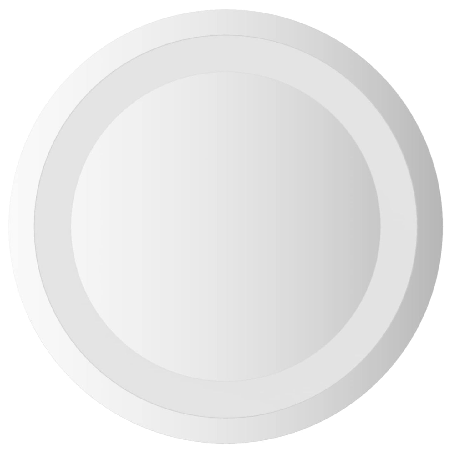 LED Badevindu med speil Gjennomsiktig Ø 30 cm herdet glass