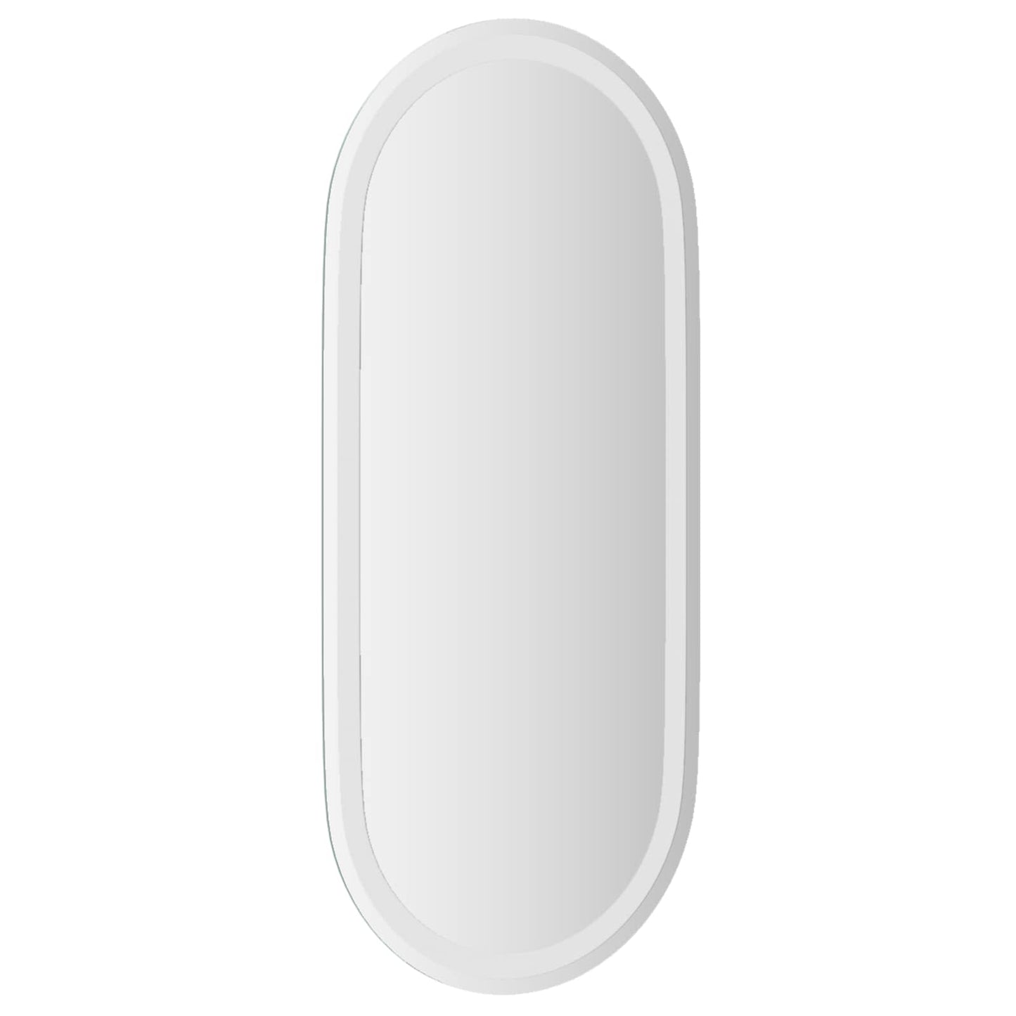 LED Badevindu med speil Gjennomsiktig 80 x 35 cm herdet glass