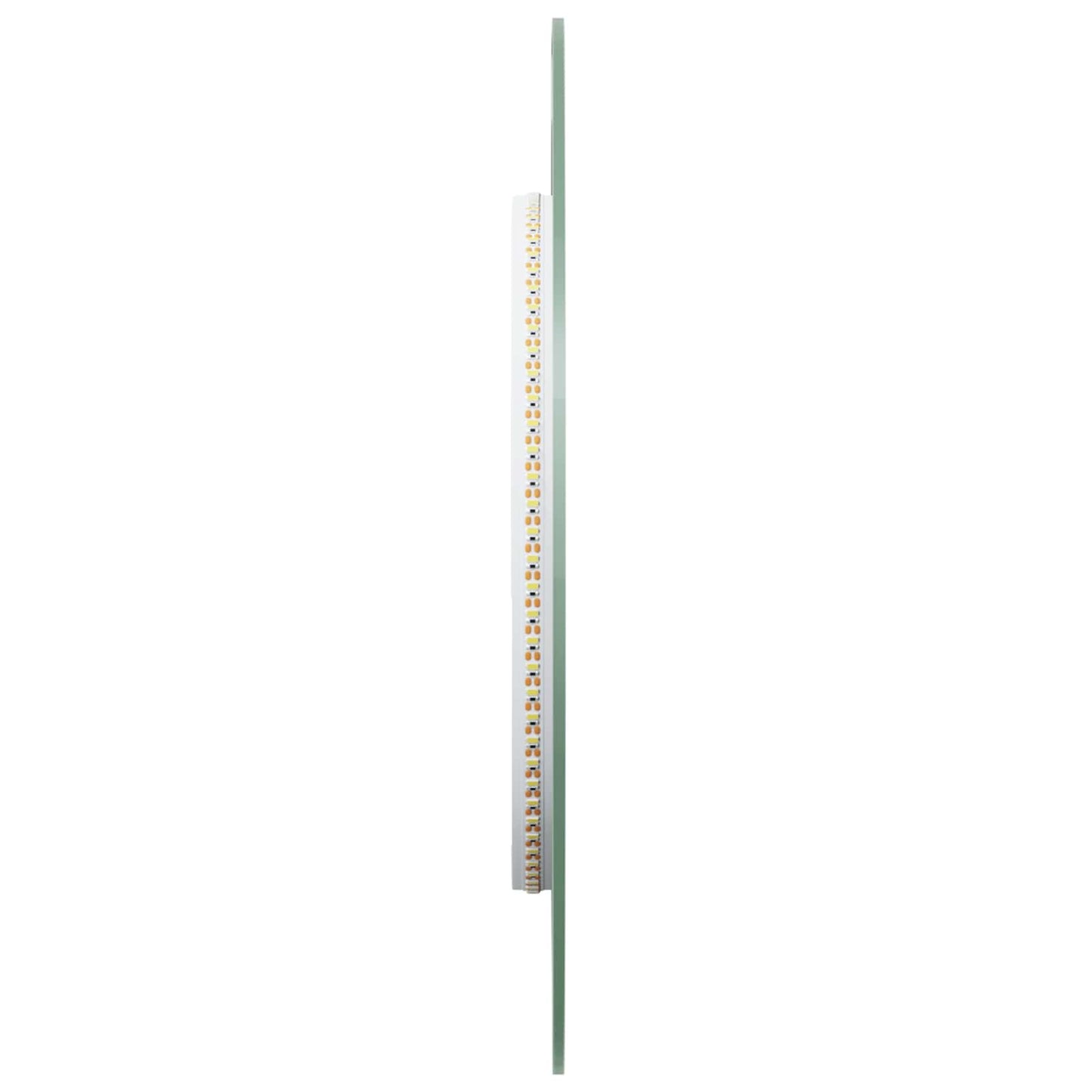 LED Badevindu med speil Gjennomsiktig 80 x 35 cm herdet glass