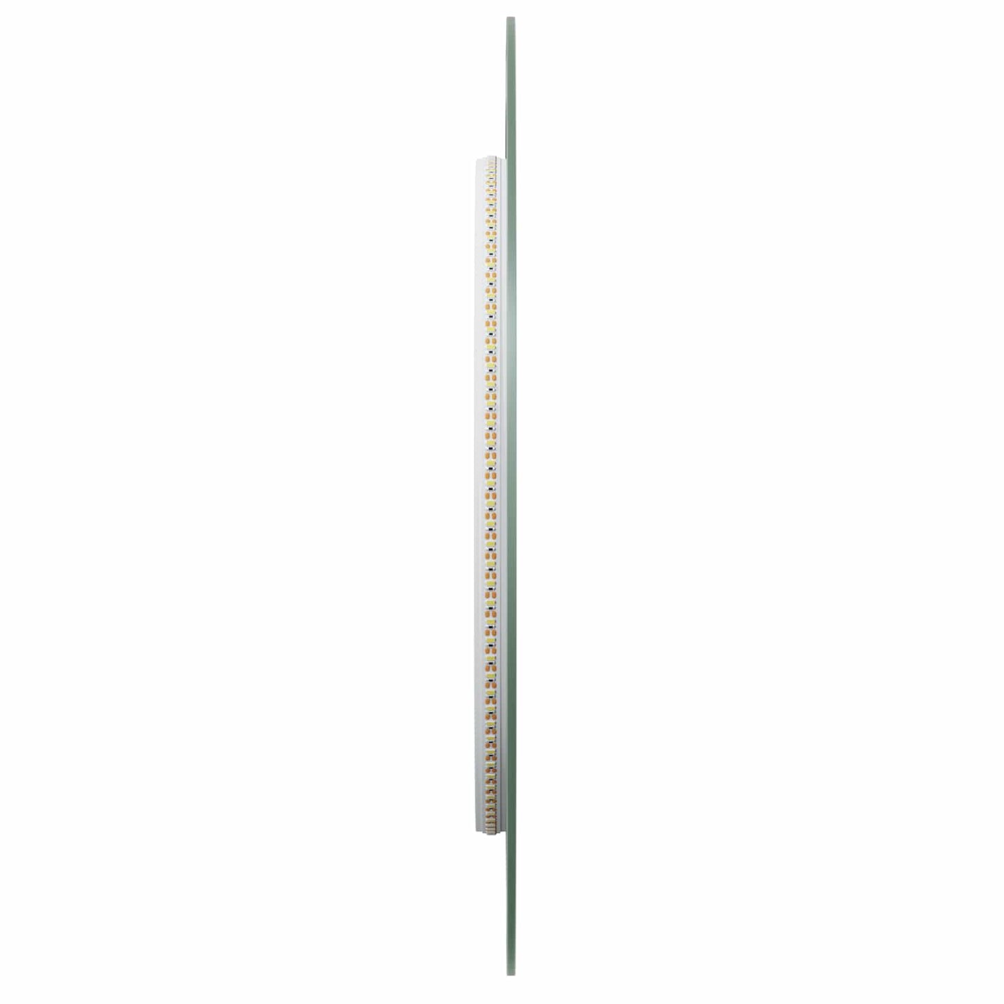LED Badevindu med speil Gjennomsiktig 100 x 45 cm herdet glass