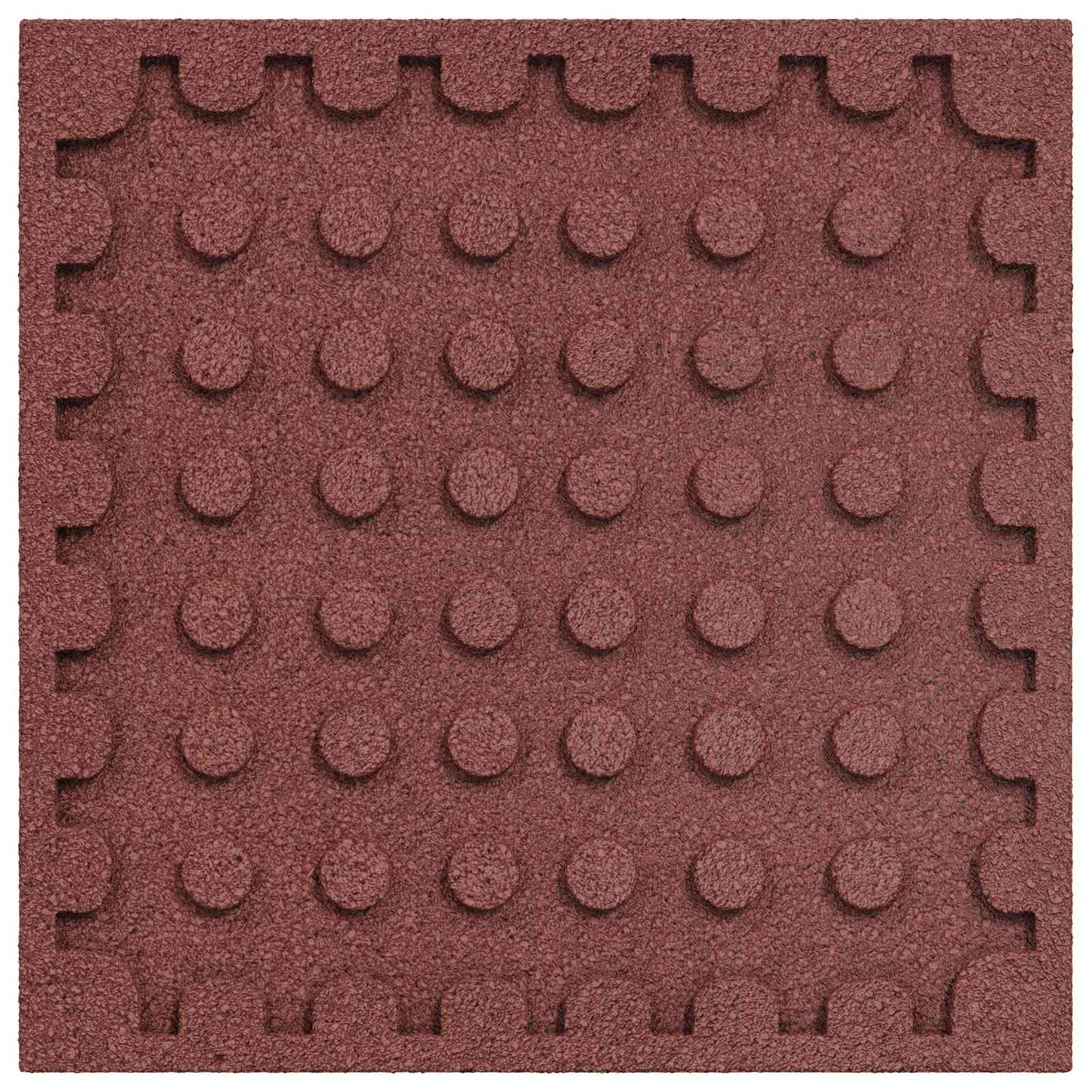 Fallbeskyttelsesfliser 12 pcs Rød 50 x 50 cm Gummi