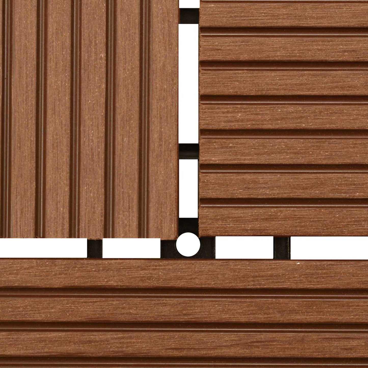 Terrasseflis 22 pcs Brun 30 x 30 cm WPC