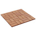 Terrasseflis 22 pcs teak 30 x 30 cm WPC