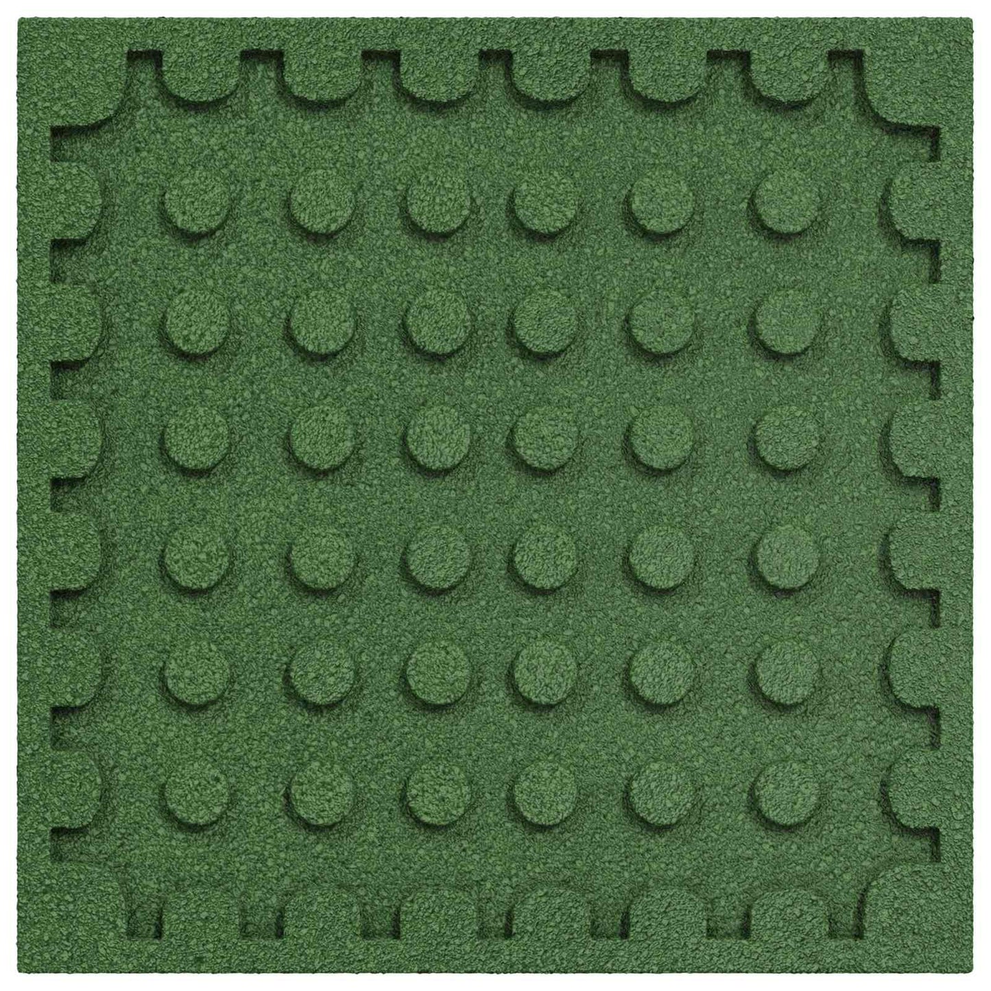 Fallbeskyttelsesfliser 18 pcs Grønn 50 x 50 cm Gummi