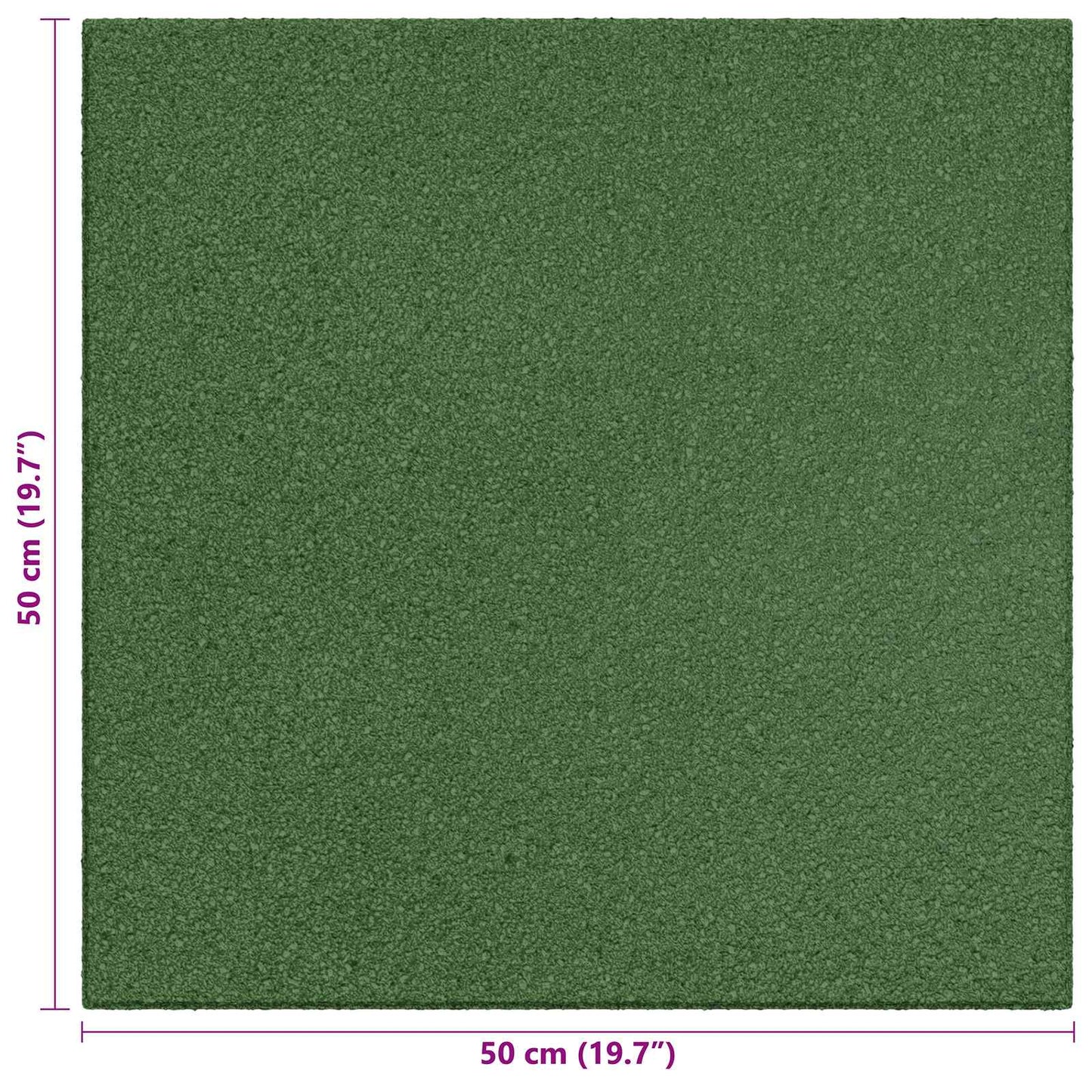 Fallbeskyttelsesfliser 18 pcs Grønn 50 x 50 cm Gummi