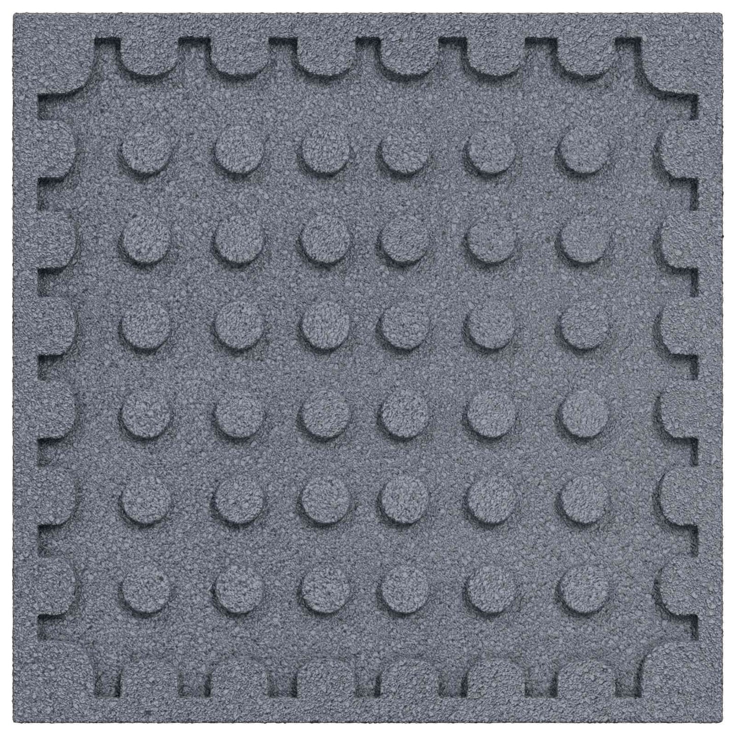 Fallbeskyttelsesfliser 24 pcs Grå 50 x 50 cm Gummi