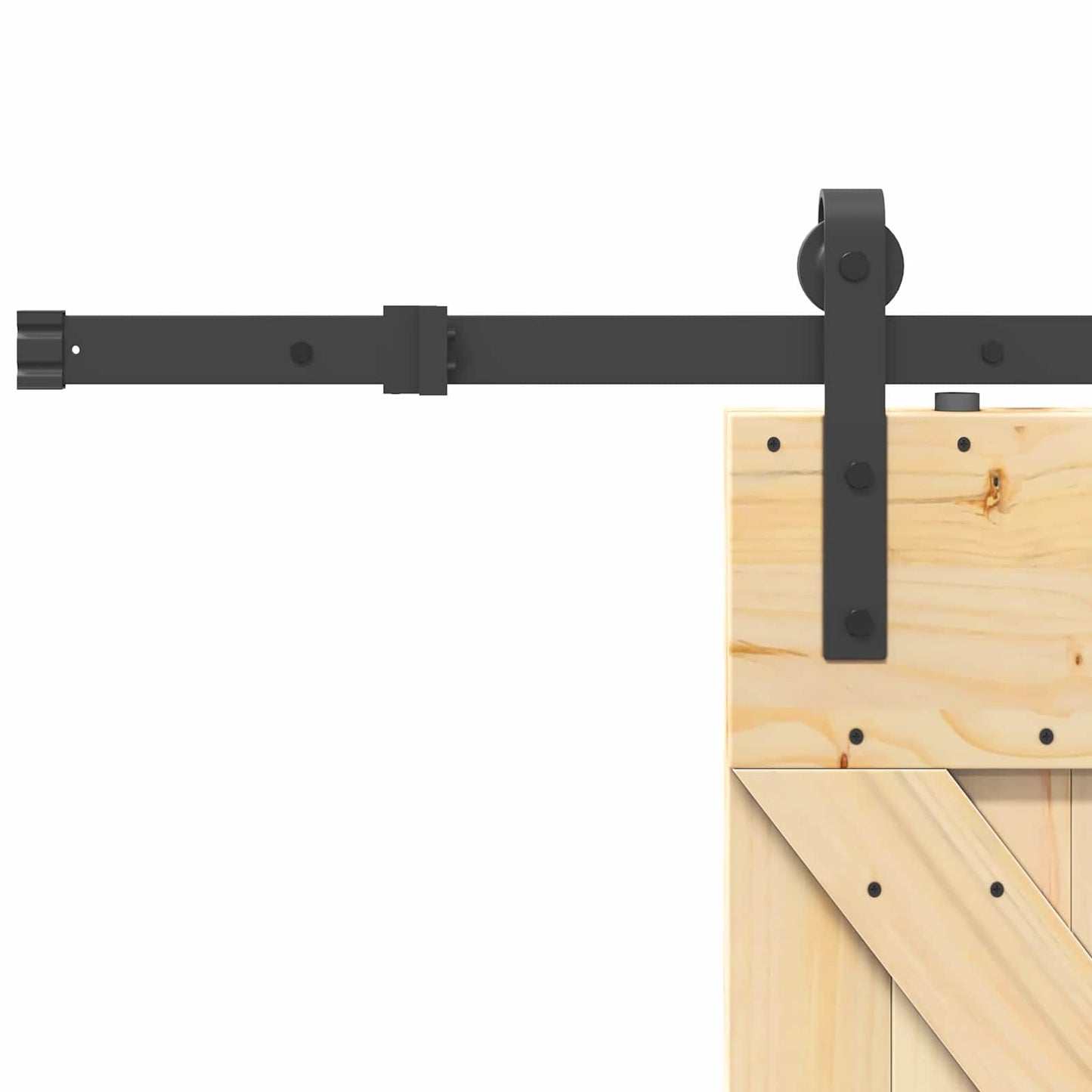 Skyvedør NARVIK Naturlig og svart 85 x 210 cm (152,5 cm)