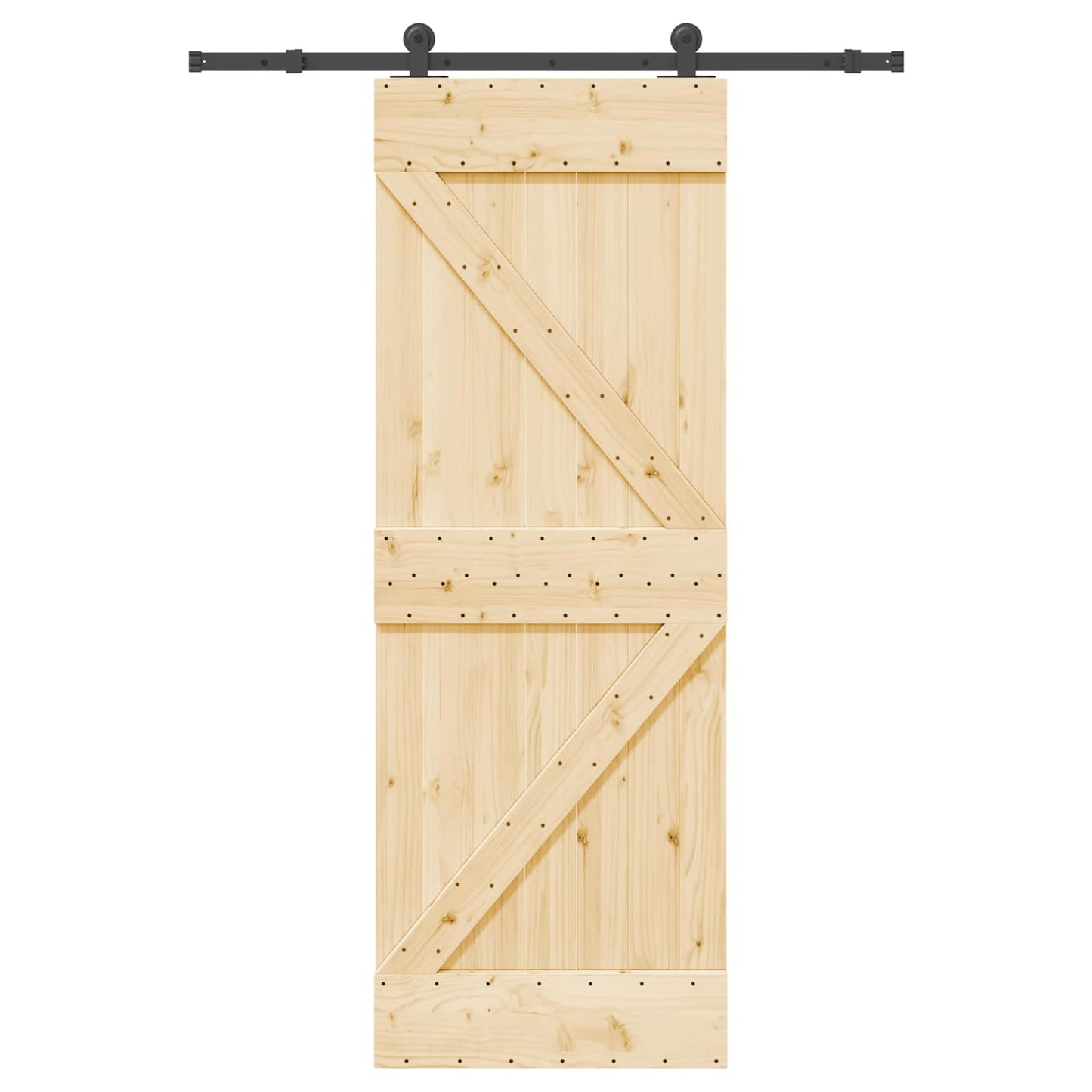 Skyvedør NARVIK 70 x 210 cm (152,5 cm) Naturlig og svart