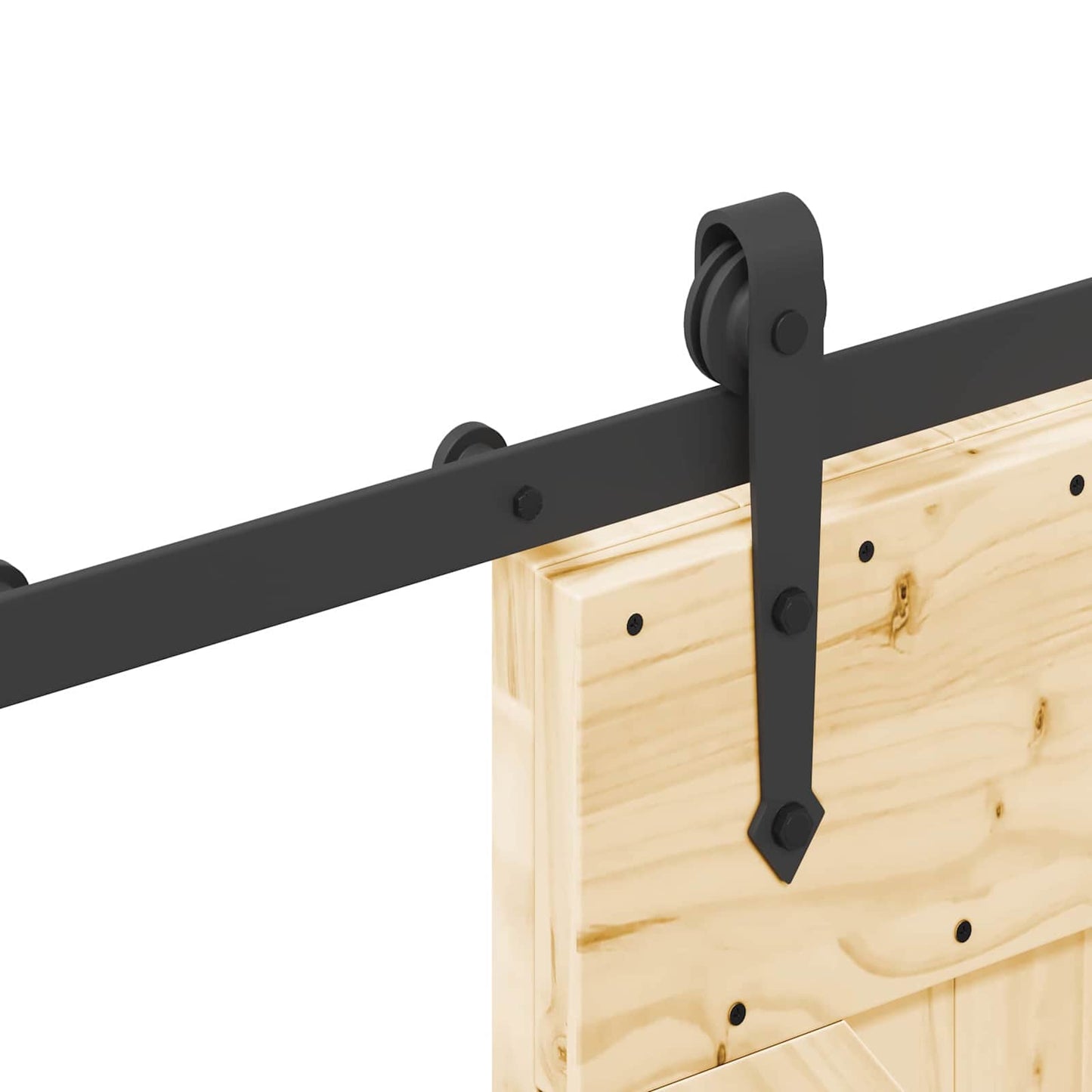 Skyvedør NARVIK Naturlig og svart 70 x 210 cm (213,5 cm)