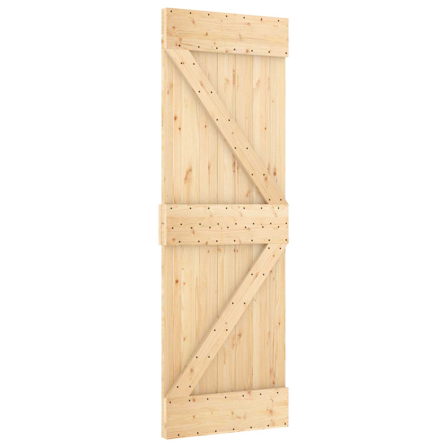 Skyvedør NARVIK Naturlig og svart 70 x 210 cm (213,5 cm)