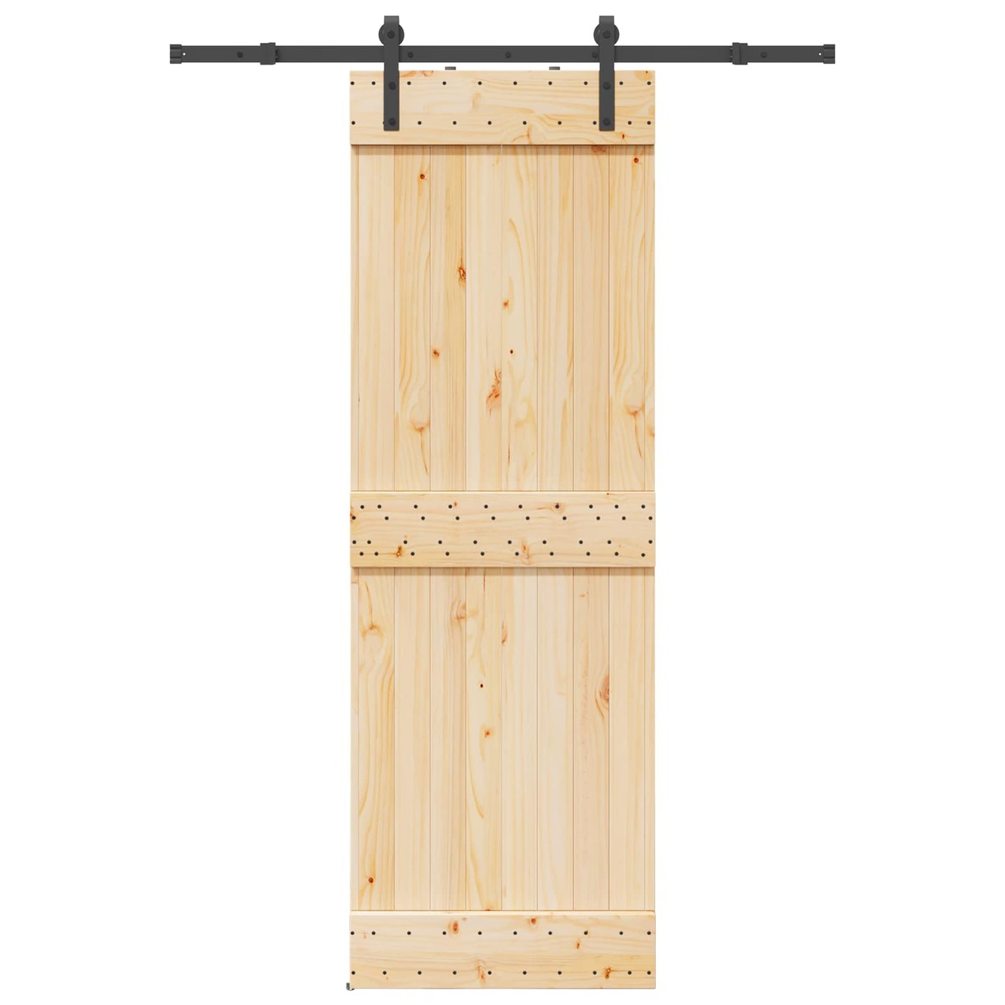Skyvedør NARVIK Naturlig og svart 70 x 210 cm (152,5 cm)