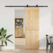 Skyvedør NARVIK Naturlig og svart 70 x 210 cm (213,5 cm)