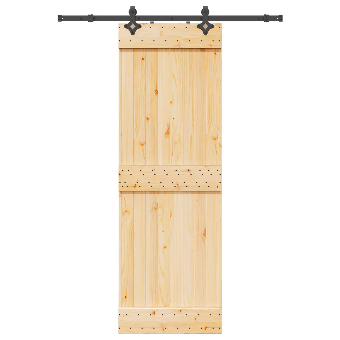 Skyvedør NARVIK Naturlig og svart 70 x 210 cm (152,5 cm)