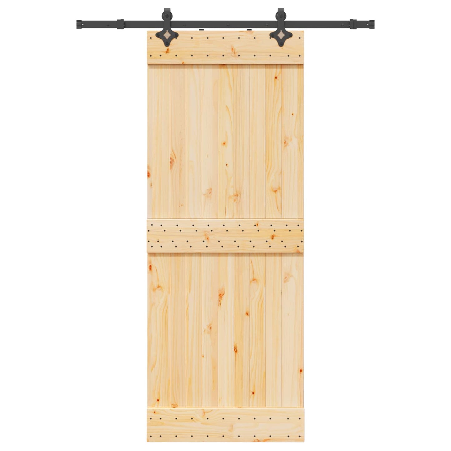 Skyvedør NARVIK Naturlig og svart 80 x 210 cm (152,5 cm)