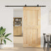 Skyvedør NARVIK Naturlig og svart 100 x 210 cm (213,5 cm)
