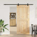 Skyvedør NARVIK Naturlig og svart 100 x 210 cm (213,5 cm)