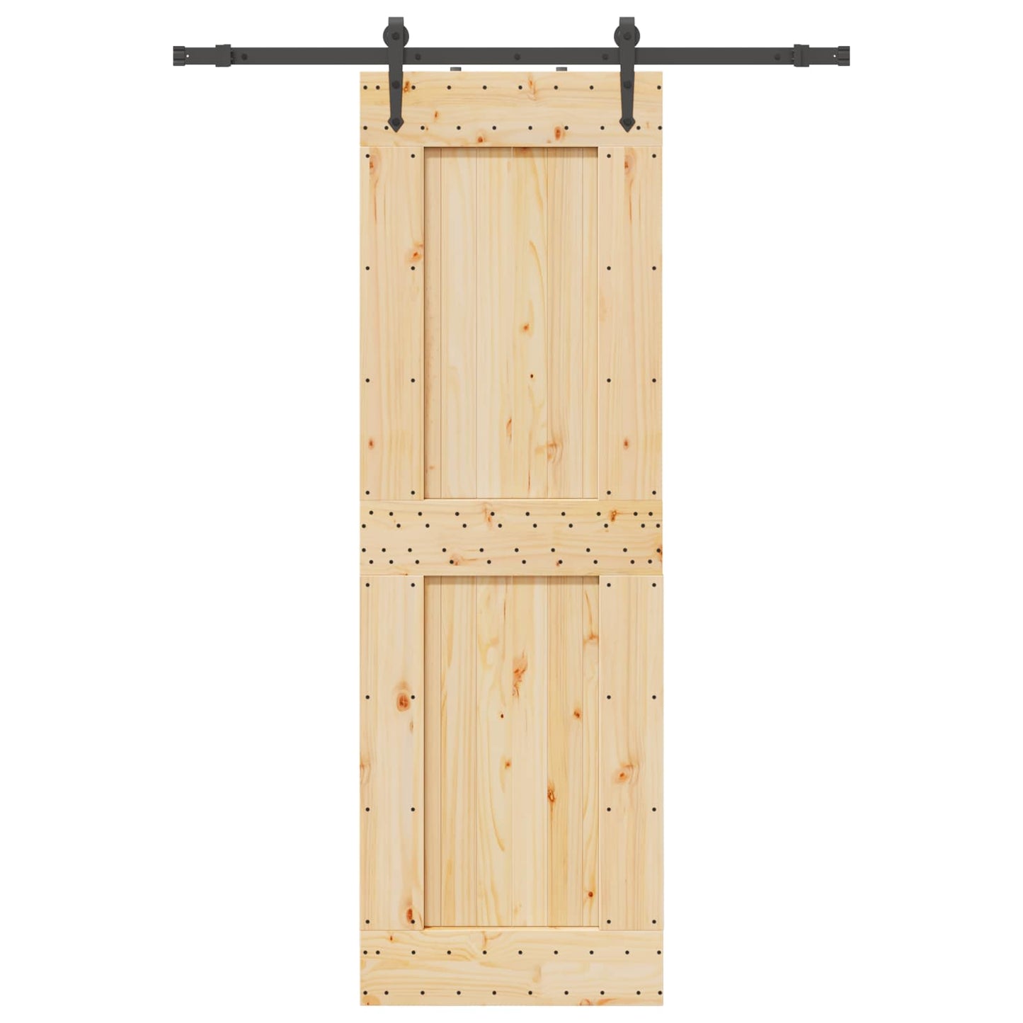 Skyvedør NARVIK Naturlig og svart 70 x 210 cm (152,5 cm)