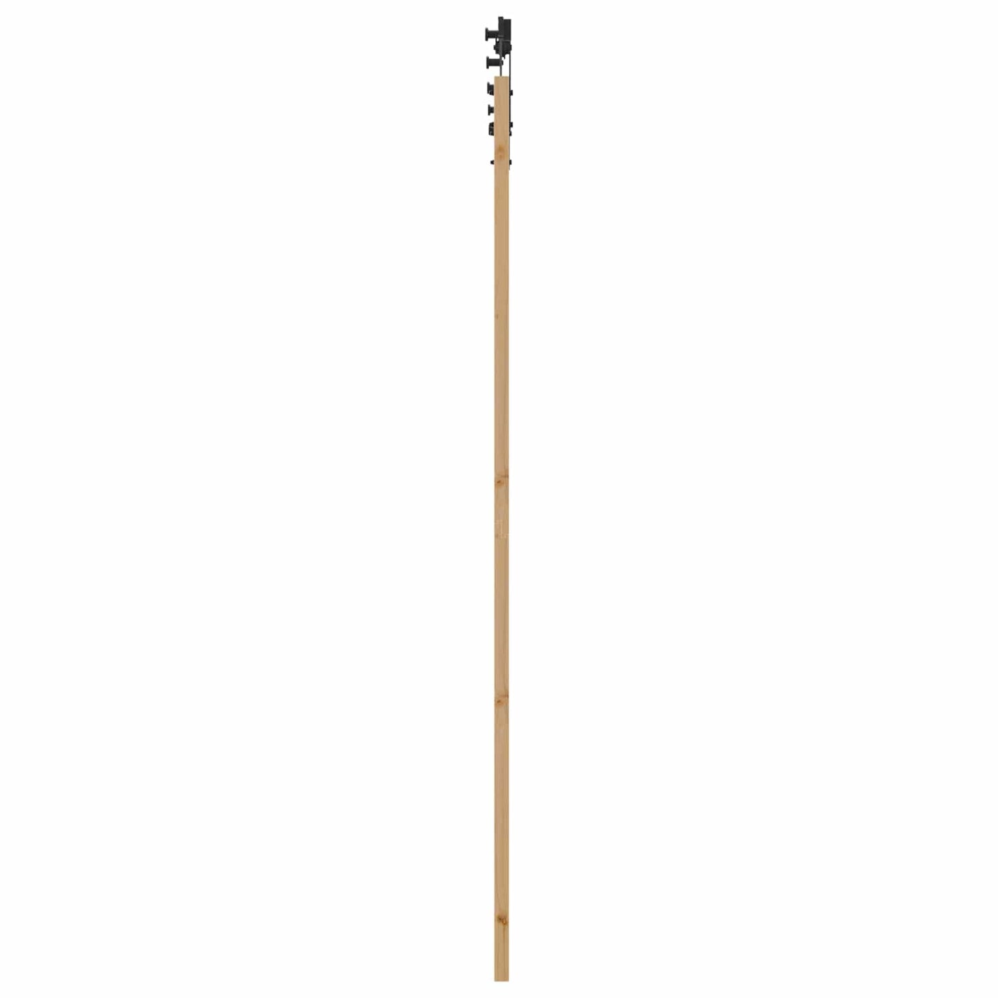 Skyvedør Naturlig og svart 83 x 232 cm Heltre furu