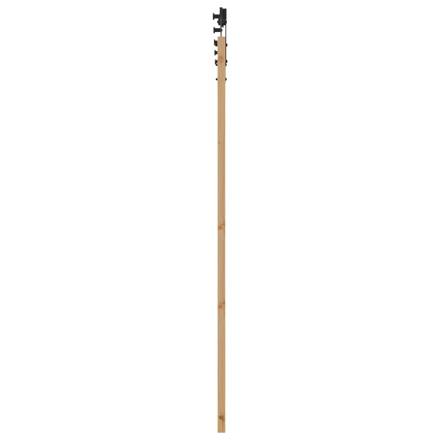 Skyvedør Naturlig og svart 86 x 198,5 cm Heltre furu