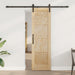 Skyvedør Naturlig og svart 61 x 198,5 cm Heltre furu
