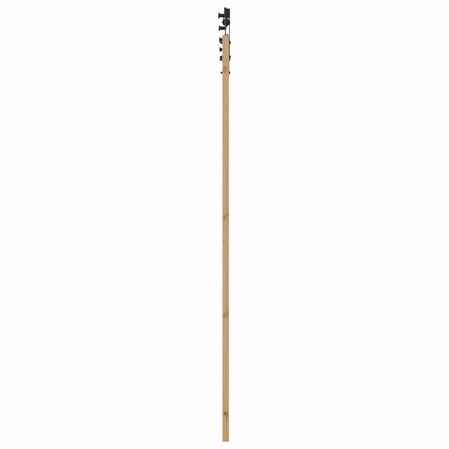Skyvedør Naturlig og svart 83 x 232 cm Heltre furu